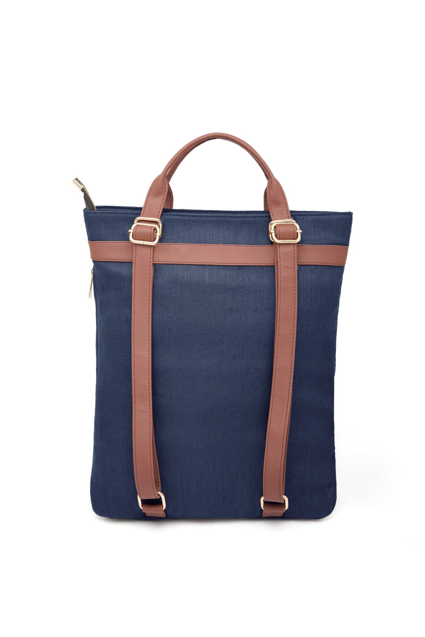 2 in 1 Convertible Hemp Backpack for Travel & Daily Use – Bags on Brown Living™. SKU: GBP01-NAVYBLUE. Img 9.