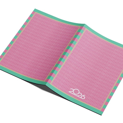 2026 Monthly Planner A4 – Student Desk Notebook – Desk Accessories on Brown Living™. SKU: 07-CA07-Planner3. Img 3.