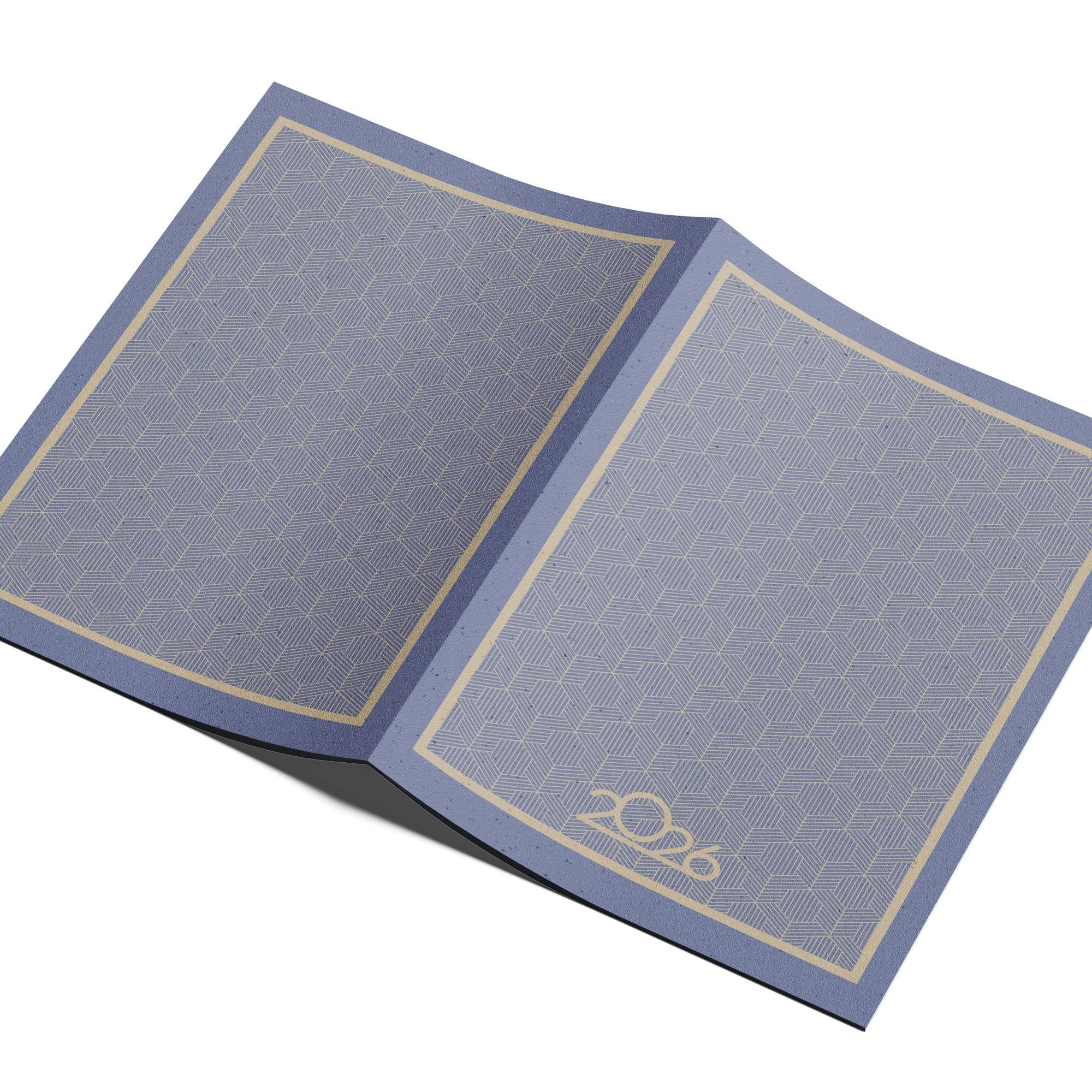 2026 Monthly Planner A4 – Student Desk Notebook | Rich Purple Accents – Desk Accessories on Brown Living™. SKU: 07-CA07-Planner1. Img 3.