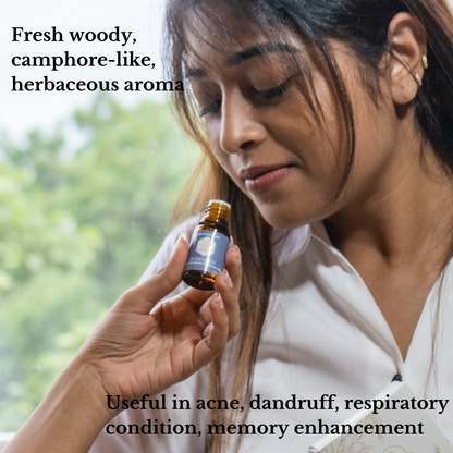 Rosemary Oil 10ml: Enhance Memory, Focus, Skin, Hair, Breathing | Verified Sustainable by Brown Living™