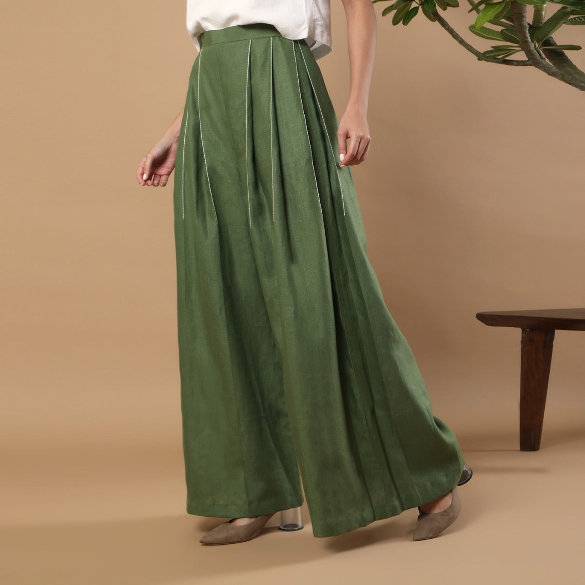 Aspen | Hemp Pants | Olive Green