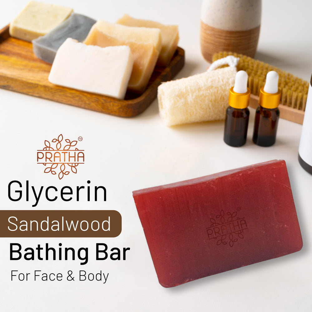 Sandalwood Glycerin Bathing Bar | Pack of 2