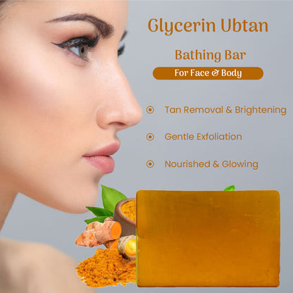 Ubtan Glycerin Bathing Bar | Pack of 2