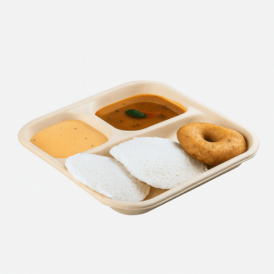 3 Compartment Disposable Chombo Meal Tray – Trays & Platters on Brown Living™. SKU: CLEC-73. Img 7.
