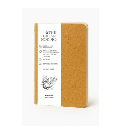 3 Pack - Coconut Husk Cover A6 Pocket Mini Journal Book – Notebooks & Notepads by The Urban Nordic available on Brown Living™. . SKU: BRCTSBFSCRD - A6 - 3. Img 2.