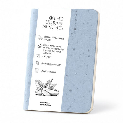 3 Pack - Coffee Husk Cover Saddle Bound A6 Pocket Notepad 64 Pages – Notebooks & Notepads by The Urban Nordic available on Brown Living™. . SKU: SBCFSBFSCRD - A6 - 3. Img 1.