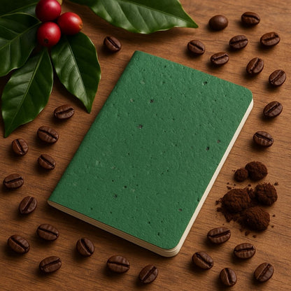 3 Pack - Coffee Husk Paper Cover A6 Notepad with 64 FSC Certified Pages – Notebooks & Notepads by The Urban Nordic available on Brown Living™. . SKU: GNCFSBFSCRD - A6 - 3. Img 1.