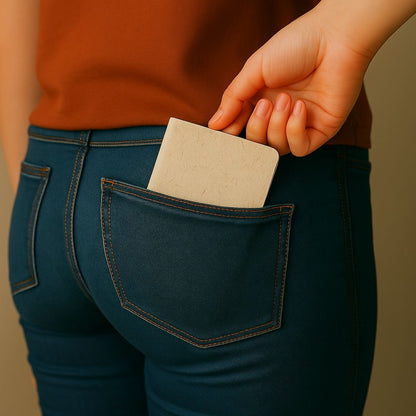 3 Pack - Lemongrass Cover A6 Pocket Writing Pad with 64 FSC Ruled Pages – Notebooks & Notepads by The Urban Nordic available on Brown Living™. . SKU: NTLGSBFSCRD - A6 - 3. Img 6.