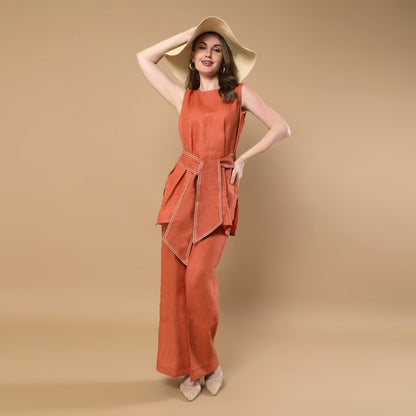 Willow | Hemp Co-ord Set | Rust