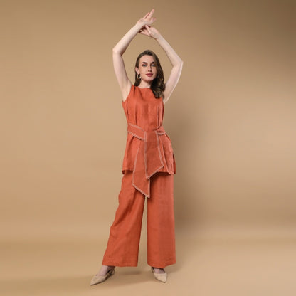 Willow | Hemp Co-ord Set | Rust