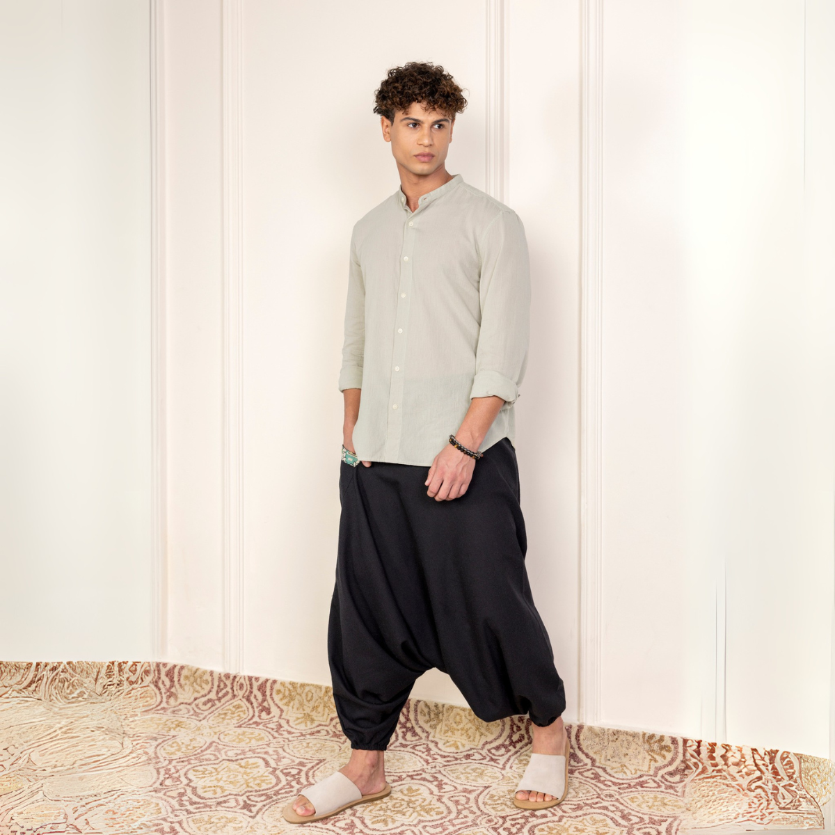 Men's Aladdin Harem Pants | Black