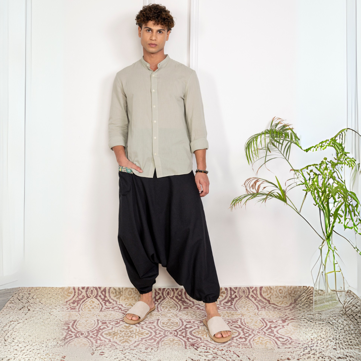 Men's Aladdin Harem Pants | Black