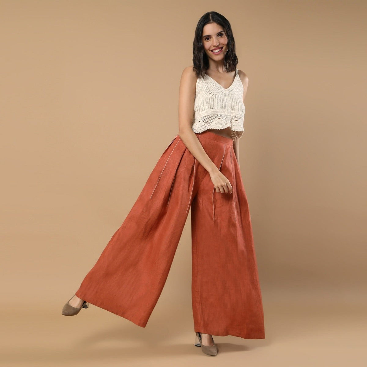 Aspen | Hemp Pants | Rust