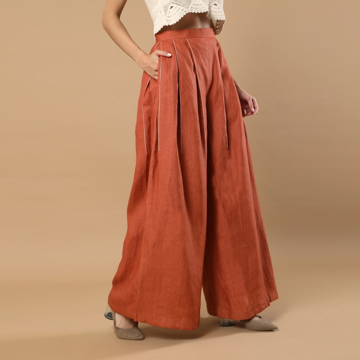 Aspen | Hemp Pants | Rust