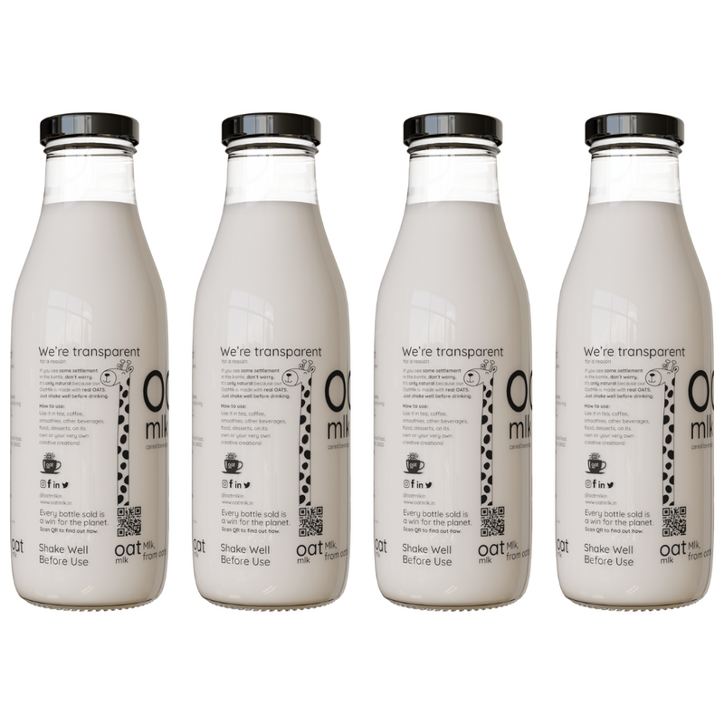 Oat Milk | Plant-based milk | 4 packs | 500 ml each