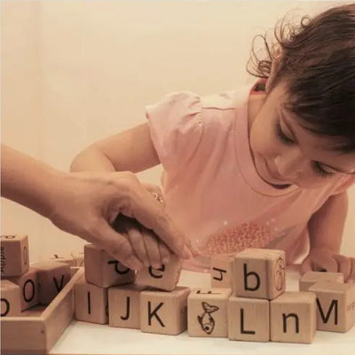 5 - in - 1 English Learning Blocks – Educational Toy for Kids – Learning & Educational Toys on Brown Living™. SKU: Eng - alph. Img 7.