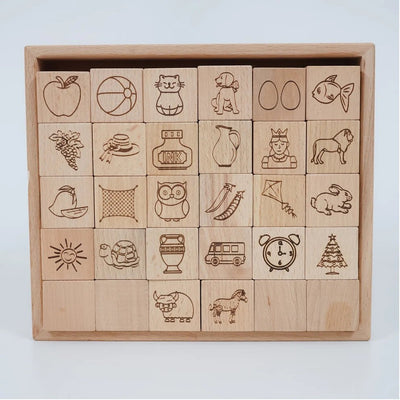 5 - in - 1 English Learning Blocks – Educational Toy for Kids – Learning & Educational Toys on Brown Living™. SKU: Eng - alph. Img 4.