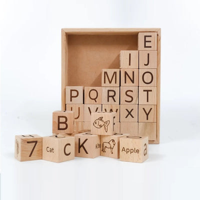 5 - in - 1 English Learning Blocks – Educational Toy for Kids – Learning & Educational Toys on Brown Living™. SKU: Eng - alph. Img 1.