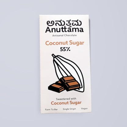 55% Cocoa Chocolate – Sweetened with Coconut Sugar – Chocolates on Brown Living™. SKU: 8931500289348. Img 3.