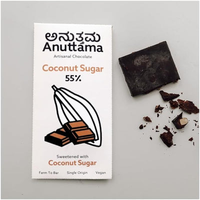 55% Cocoa Chocolate – Sweetened with Coconut Sugar – Chocolates on Brown Living™. SKU: 8931500289348. Img 4.