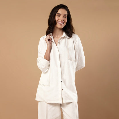 Ember | Hemp Co-ord Set | White