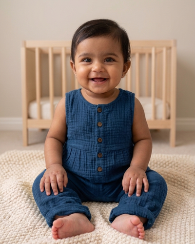 Ayurvastra Onesie for Babies – Gentle Care for Eczema-Prone Skin