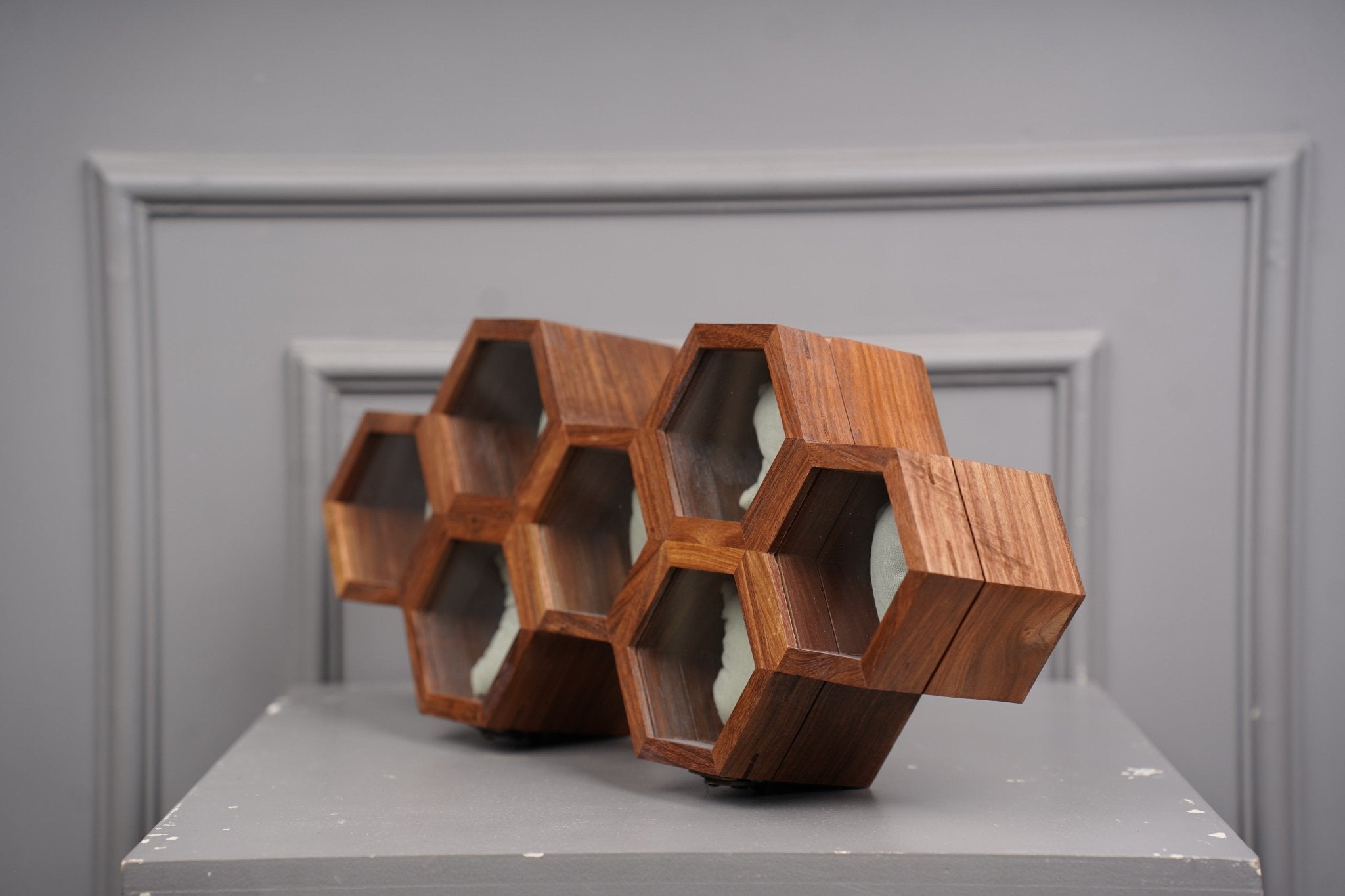 7 Slot Watch Box | Wooden Watch Organizer Case | Storage for Watches – Mens Accessories on Brown Living™. SKU: WB. Img 2.