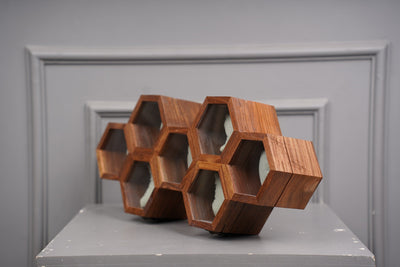 7 Slot Watch Box | Wooden Watch Organizer Case | Storage for Watches – Mens Accessories on Brown Living™. SKU: WB. Img 2.