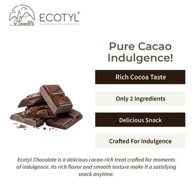 70% Dark Chocolate | Rich Cacao | Premium Indulgence | 40g – Chocolates on Brown Living™. SKU: ECOTYL00054. Img 2.