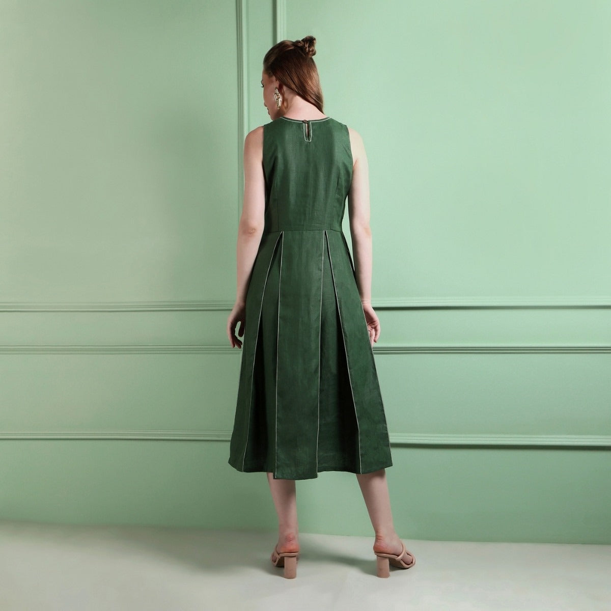 Cypress | Hemp Dress | Forest Green