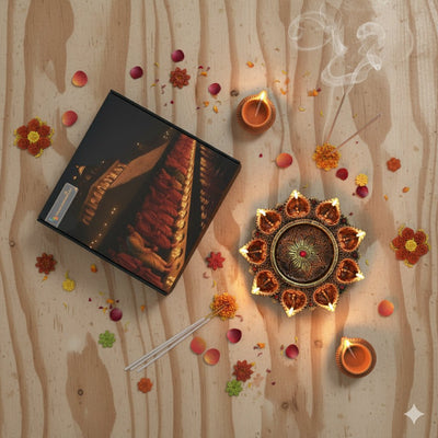 9 - Diya Platter Cum Urli – Elegant Diwali Decoration – Home Decor on Brown Living™. SKU: D5. Img 6.