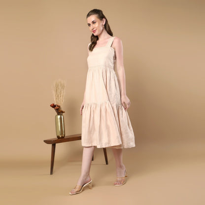 Iris | Hemp Dress | Beige