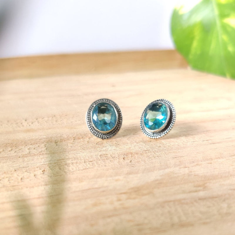92.5 Silver Sterling Oval Studs