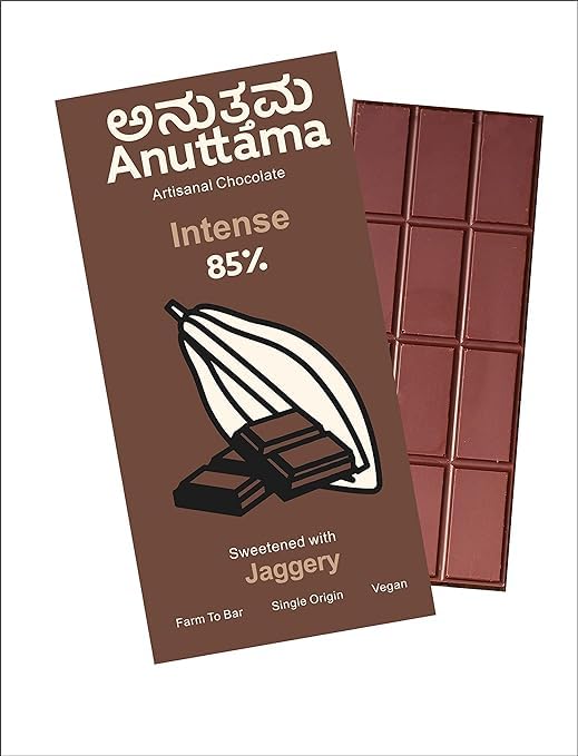 99% Cocoa Ultimate Dark Chocolate | Intense Pure Dark Indulgence – Chocolates on Brown Living™. SKU: 8931500350727. Img 1.