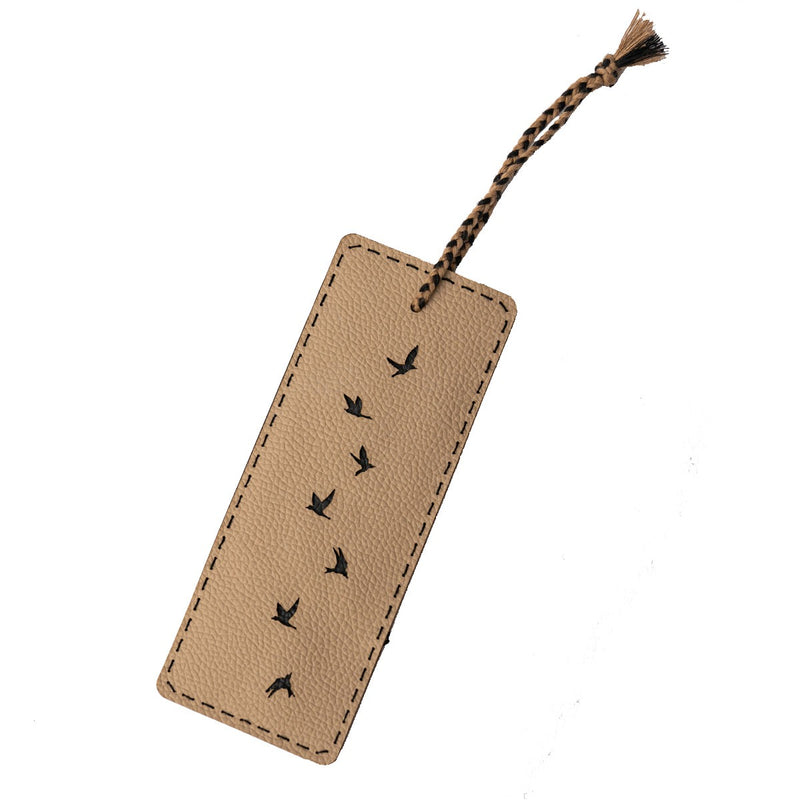 Whimsical Bird Design Bookmark – Handcrafted with Embroidery