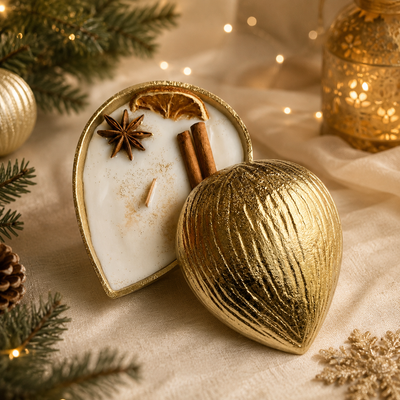 Almond Spiced Bowl Candle | Handcrafted Scented Decorative Candle