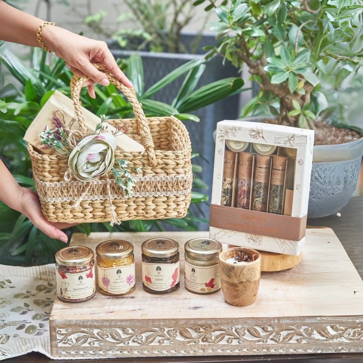 Ānanda Basket - Traditional Ayurvedic Wellness Hamper