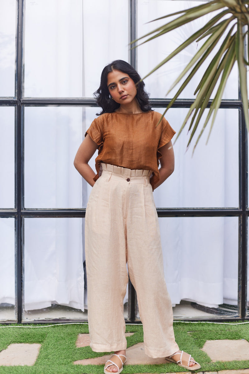 Brown Carnaby Street Crop Top