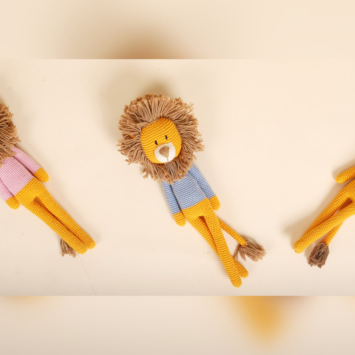 Blue Boy Leo the Lion – Soft Handmade Lion Toy