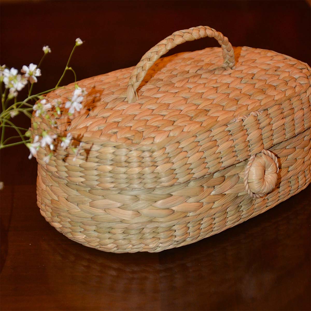 Kauna Oval Gift & Utility Box Large Natural