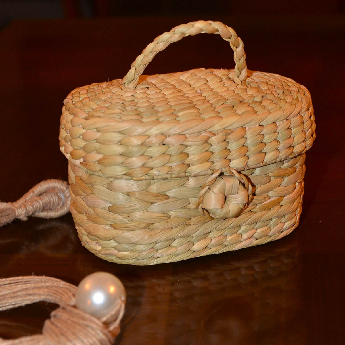 Kauna Oval Trinket & Gift Box - Natural