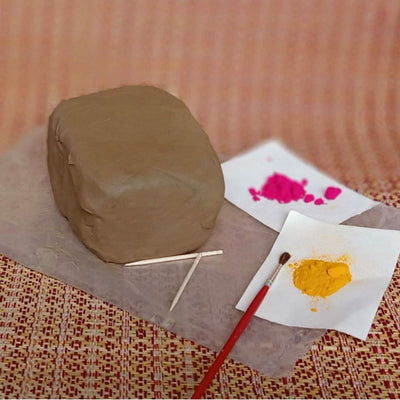 DIY Natural Clay Ganesh Idol Making Kit