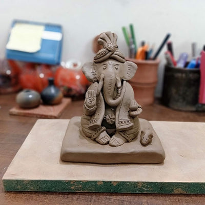 DIY Natural Clay Ganesh Idol Making Kit