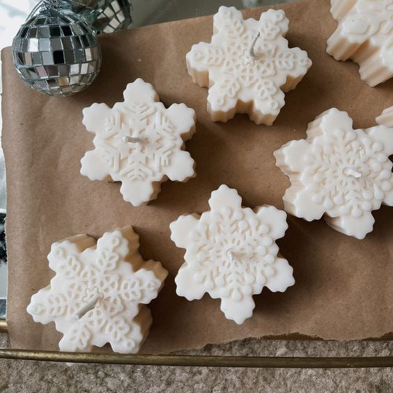 Snow Flake Candles