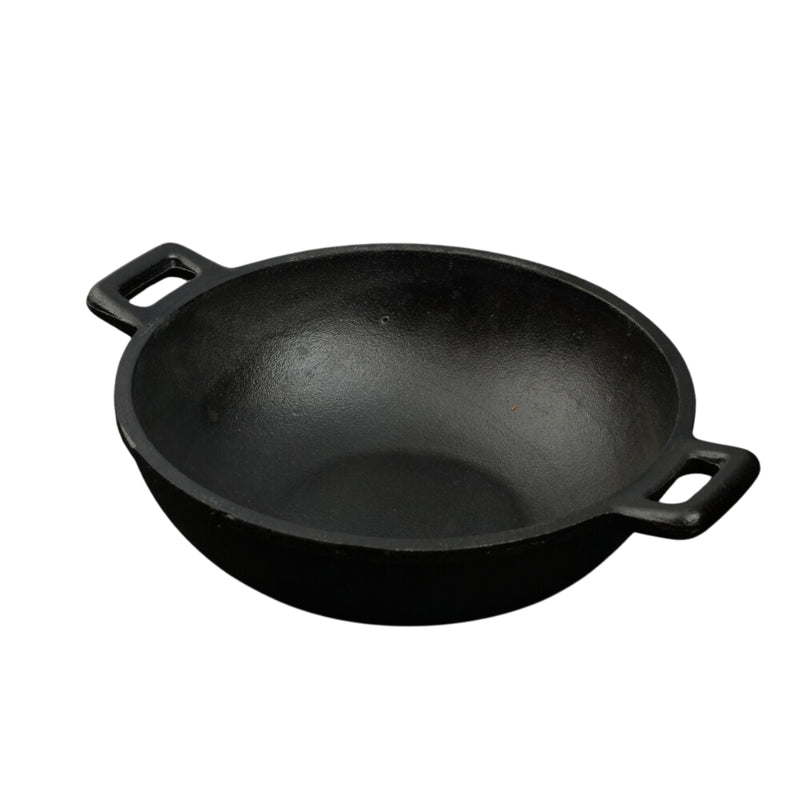 Handmade Cast Iron Combo (Kadai + Roti/ Dosa Tawa + Skillet)