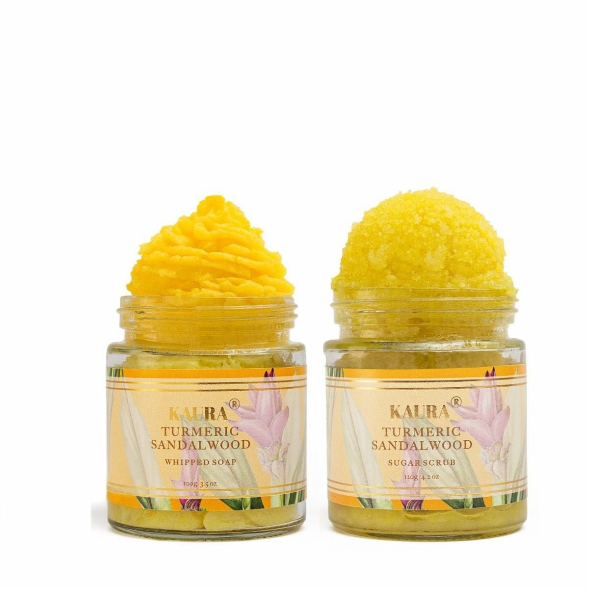 Turmeric Exfoliating Duo (Whipped Soap + Scrub) for Radiant Skin