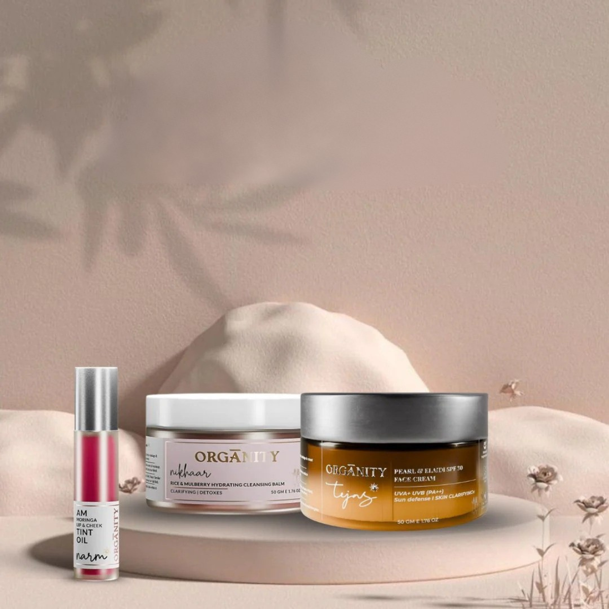 Sensitive Skin Essentials Combo – Nikhaar, Tejas & Narm AM