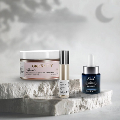 Night Repair Skincare Trio | Cleansing Balm + Serum + Under-Eye Oil