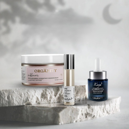 Sleep & Transform Skincare: Cleansing Balm, Face Oil, Eye Care
