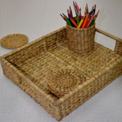 Water Hyacinth Rectangular Tray